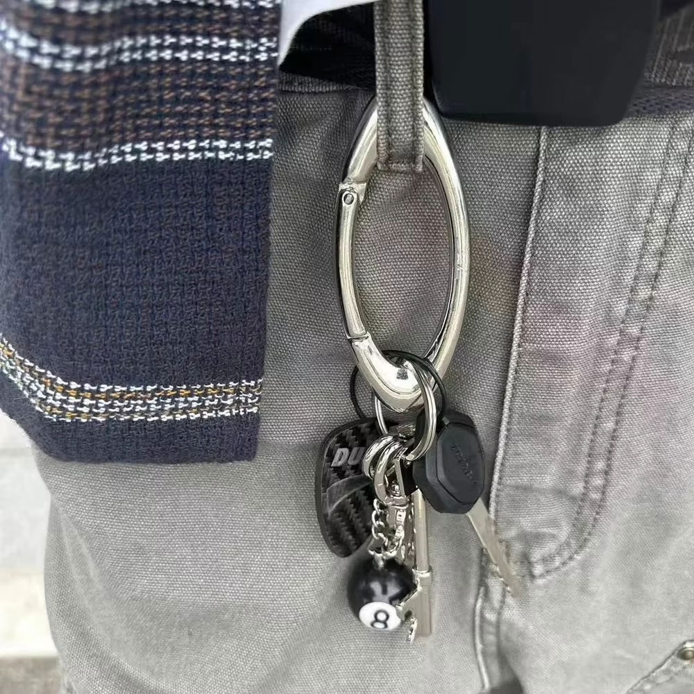 Jiibva Carbiner Keychain Gantungan Kunci Y2K Skena Oval Zinc Alloy - GB6720 Gambar produk Jiibva Carbiner Keychain Gantungan Kunci Y2K Skena Oval Zinc Alloy - GB6720 - 1