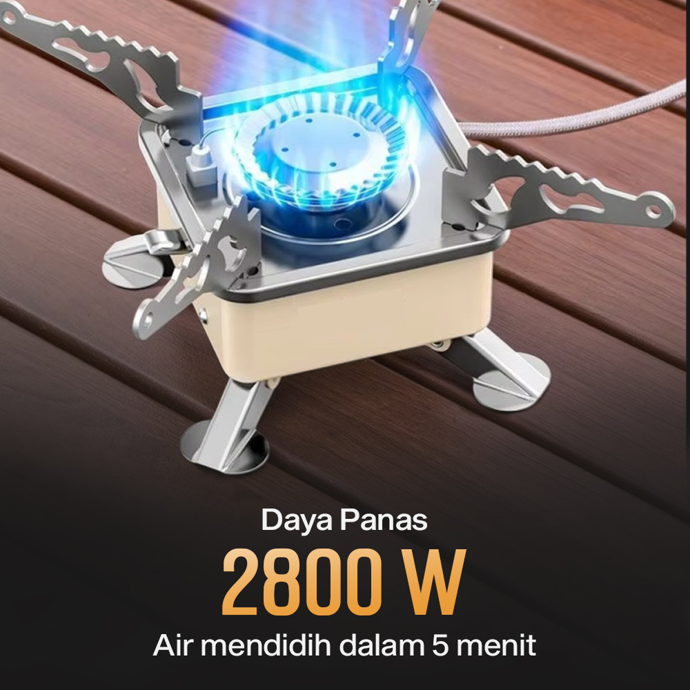 KOVAB Kompor Gas Portable Lipat Outdoor Ultralight Camping Stove - K-202 Gambar produk KOVAB Kompor Gas Portable Lipat Outdoor Ultralight Camping Stove - K-202 - 1