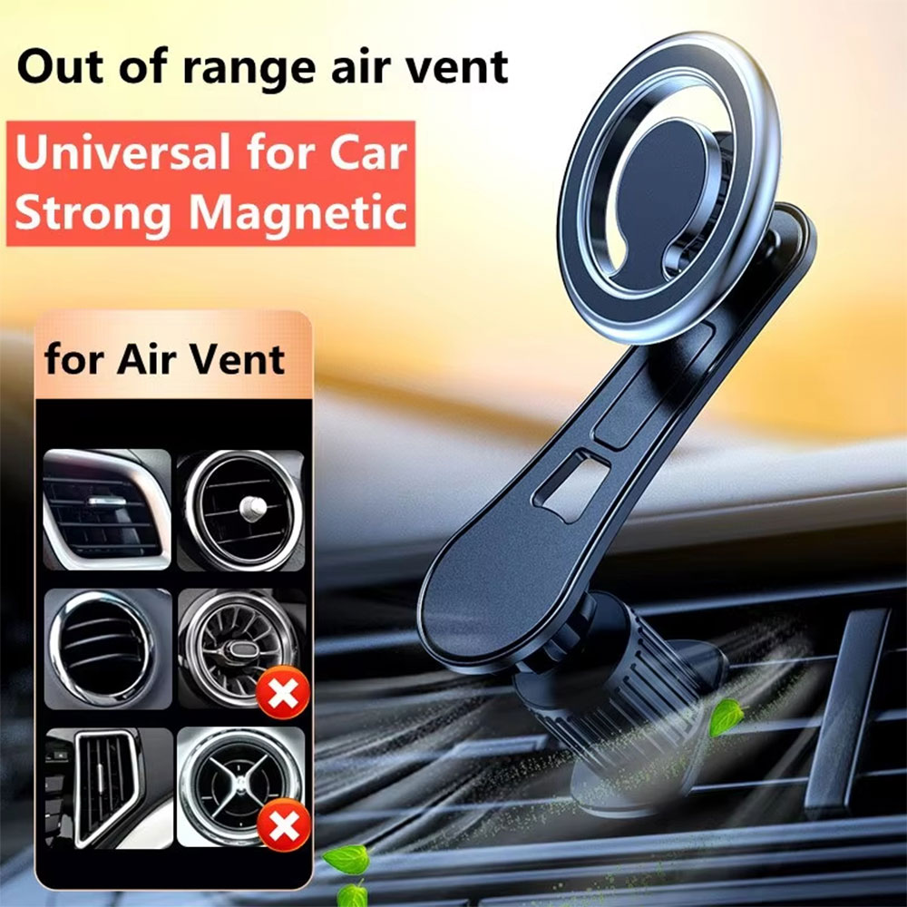 VIKE Holder HP Mobil Magnetic Foldable Car Phone Holder Extended Rod - D19 Gambar produk VIKE Holder HP Mobil Magnetic Foldable Car Phone Holder Extended Rod - D19 - 7