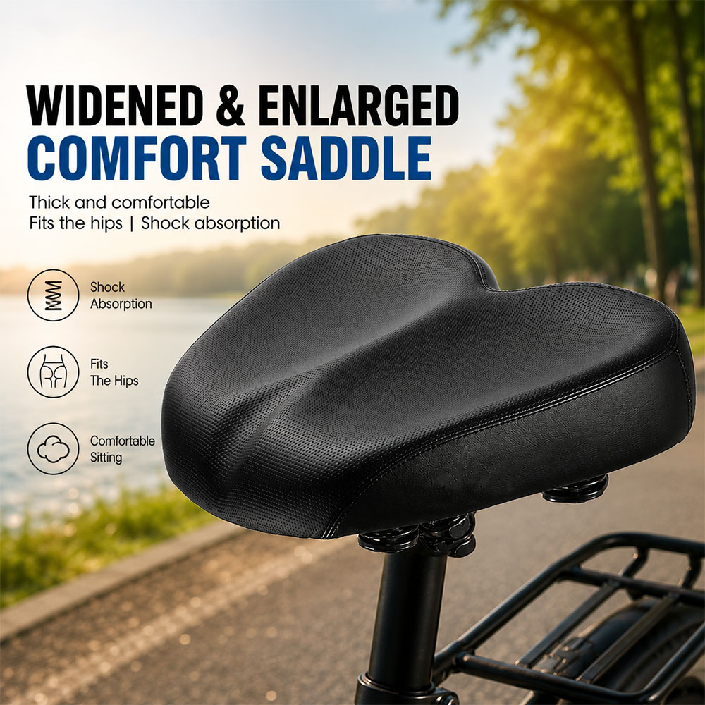 TH Jok Sadel Sepeda Bike Saddle No Nose Double Shock Absorp Comfort - YP0801133 Gambar produk TH Jok Sadel Sepeda Bike Saddle No Nose Double Shock Absorp Comfort - YP0801133 - Utama