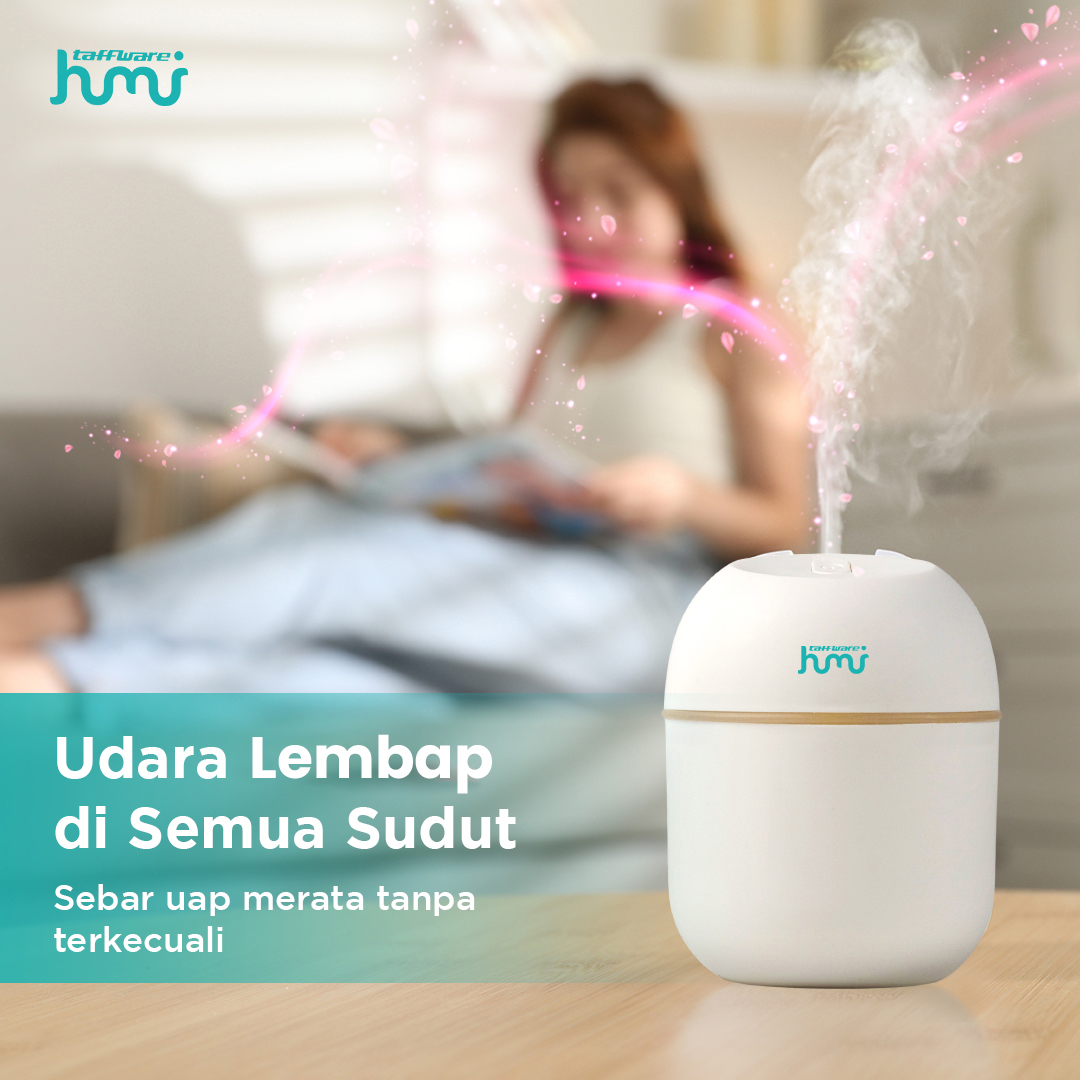 Taffware HUMI Air Humidifier Mini Car Ultrasonic Diffuser LED 220ml - JS04 Gambar produk Taffware HUMI Air Humidifier Mini Car Ultrasonic Diffuser LED 220ml - JS04 - 3