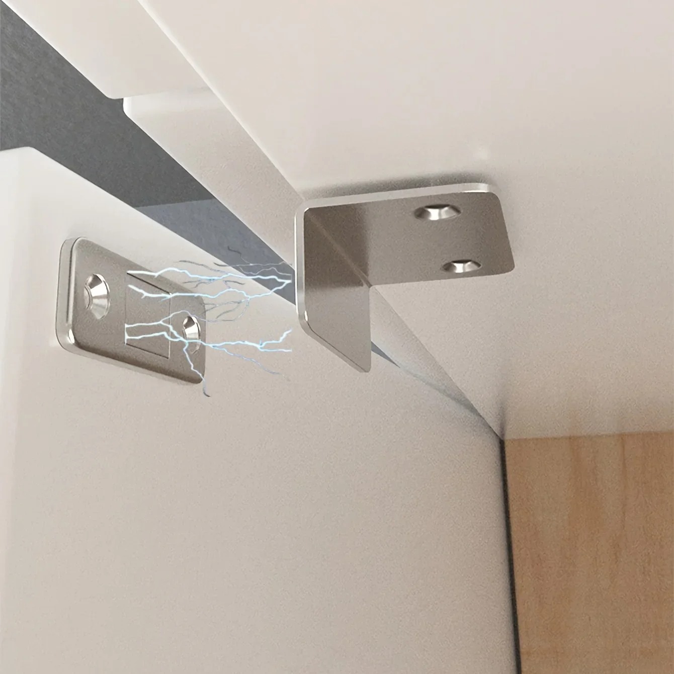Caylex Penahan Pintu Lemari Magnet L Shape Double Tape Door Stopper - XL-X20 Gambar produk Caylex Penahan Pintu Lemari Magnet L Shape Double Tape Door Stopper - XL-X20 - 3