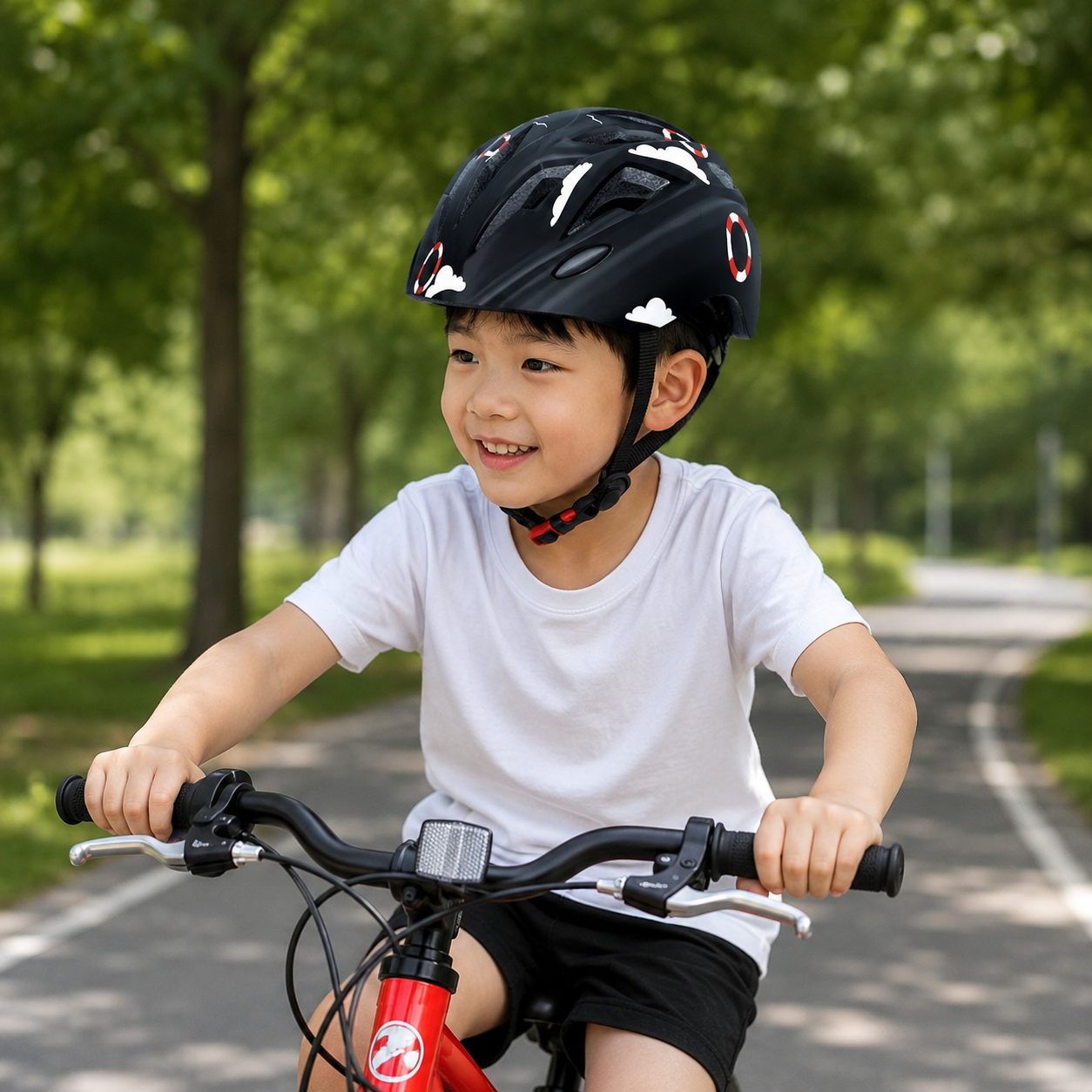 BIKEBOY Helm Sepeda Scooter Anak Tail Light Bicycle Helmet 14 Air Vent - K10 Gambar produk BIKEBOY Helm Sepeda Scooter Anak Tail Light Bicycle Helmet 14 Air Vent - K10 - 3