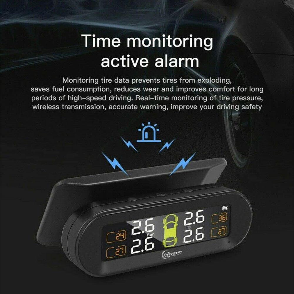 ACCES TPMS Alarm Pengukur Tekanan Ban Mobil Tire Pressure LCD Monitor - T10 Gambar produk ACCES TPMS Alarm Pengukur Tekanan Ban Mobil Tire Pressure LCD Monitor - T10 - 3