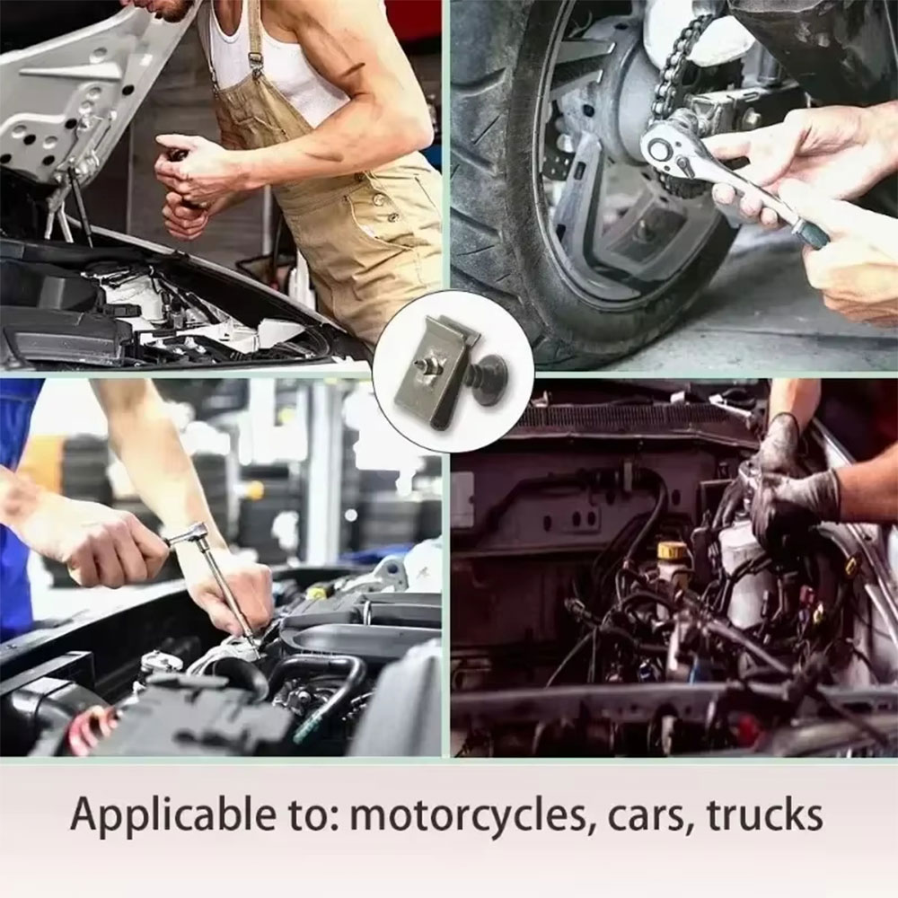 Minho Baut Klip Body Motor Mobil U-Type Screw Galvanized 100 PCS - NT70 Gambar produk Minho Baut Klip Body Motor Mobil U-Type Screw Galvanized 100 PCS - NT70 - 4