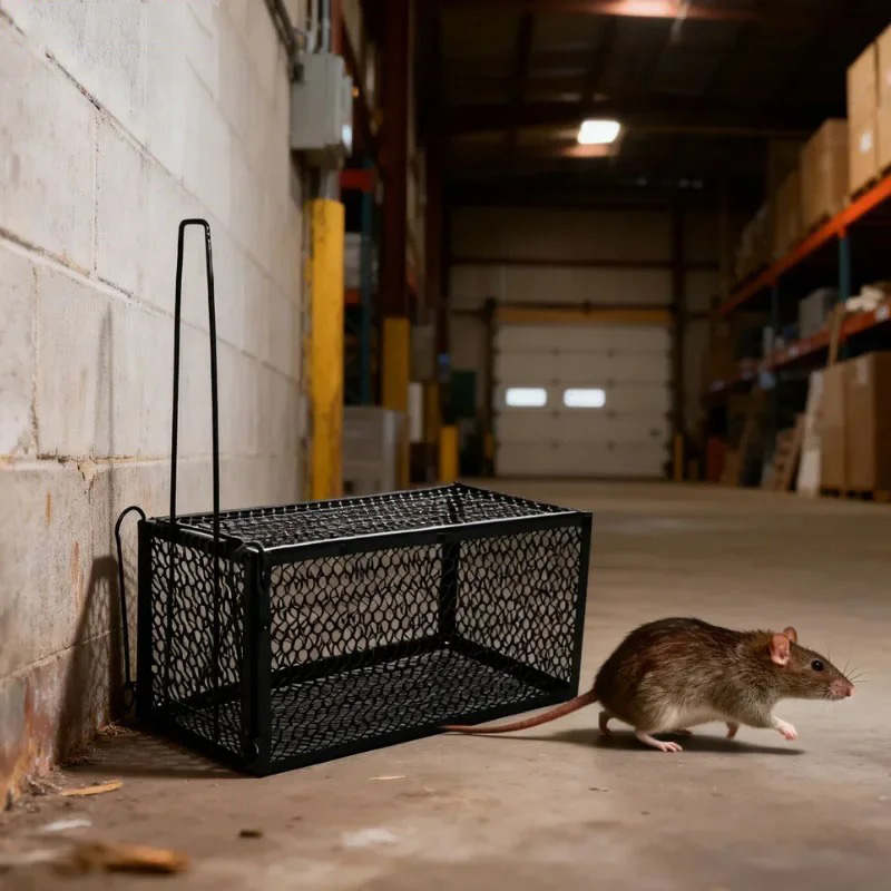 HOMEFI Jebakan Perangkap Tikus Kandang Besi Automatic Mousetrap - B-30 Gambar produk HOMEFI Jebakan Perangkap Tikus Kandang Besi Automatic Mousetrap - B-30 - Kemasan