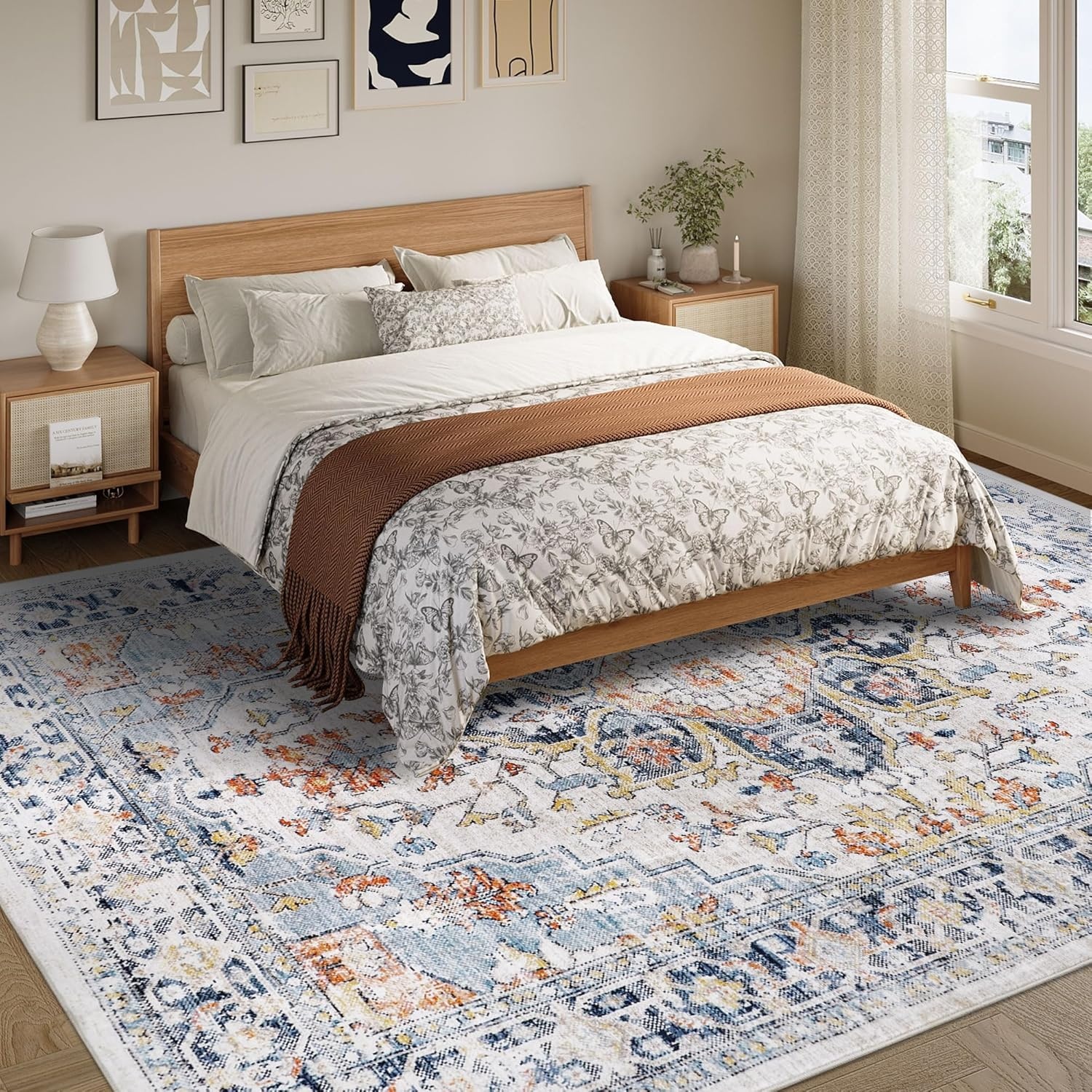 TaffHOME Karpet Lantai Permadani European Style Polyester 1.4x2M - BQ200 Gambar produk TaffHOME Karpet Lantai Permadani European Style Polyester 1.4x2M - BQ200 - 5