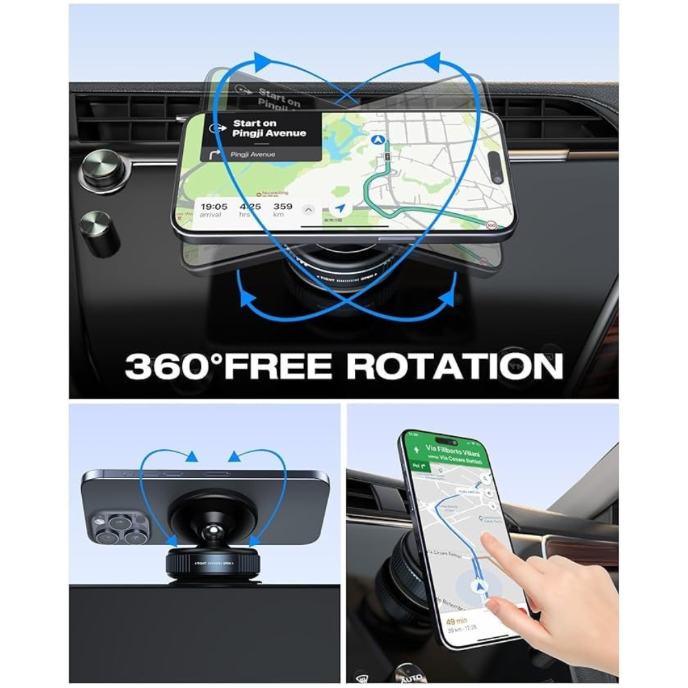ORIVIC Holder HP Mobil Magnetic N52 Suction Cup Car Phone Holder - K009 Gambar produk ORIVIC Holder HP Mobil Magnetic N52 Suction Cup Car Phone Holder - K009 - 2
