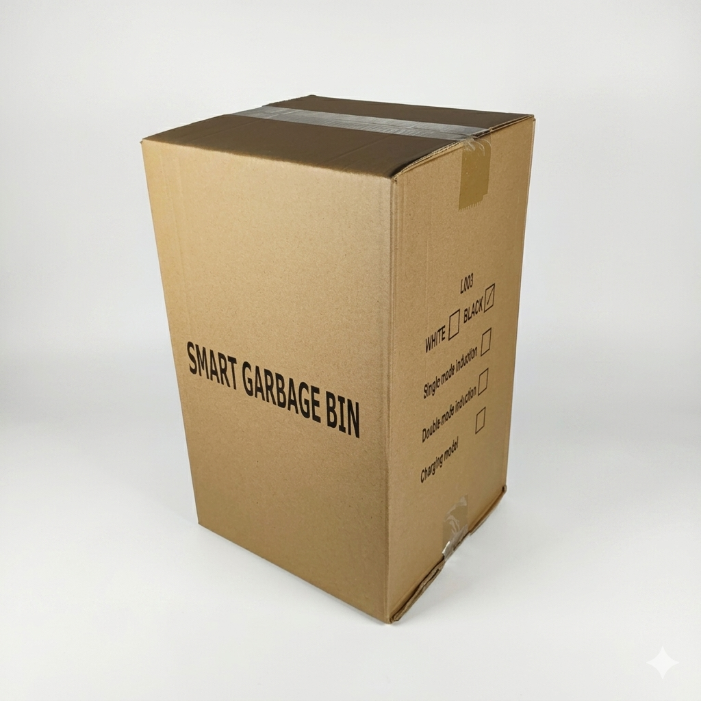 BONSA Tempat Sampah Otomatis Touchless Motion Sensor Trash Bin 16L - L003 Gambar produk BONSA Tempat Sampah Otomatis Touchless Motion Sensor Trash Bin 16L - L003 - Kemasan