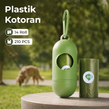 GAGYIVE Kantong Plastik Kotoran Anjing Biodegradable dengan Dispenser - GA15