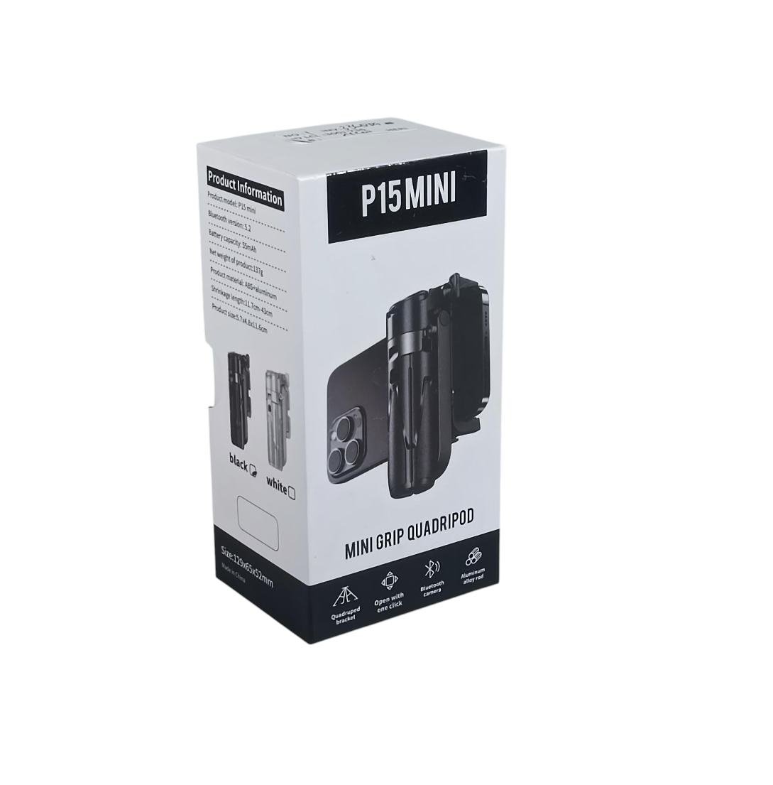 Cuth Tripod HP Tongsis Monopod Portable with Bluetooth Remote - P15mini Gambar produk Cuth Tripod HP Tongsis Monopod Portable with Bluetooth Remote - P15mini - Kemasan