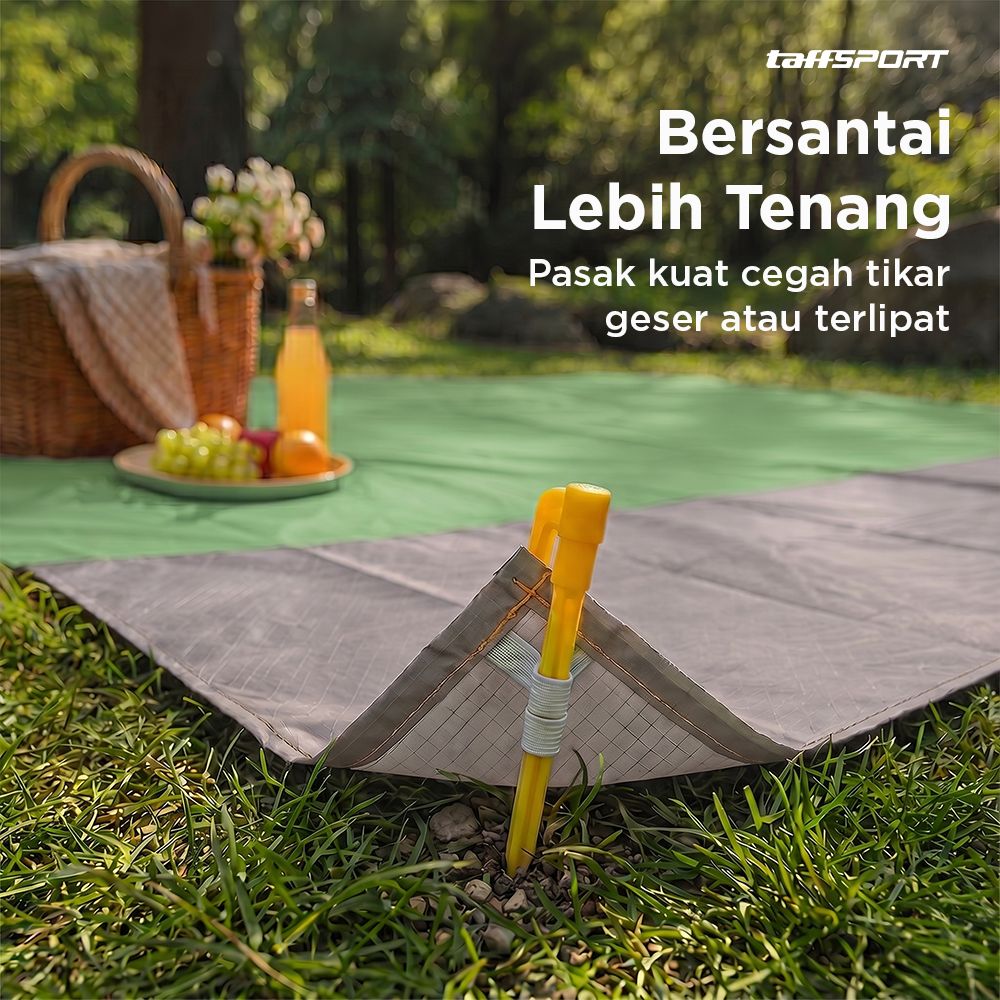 Gambar produk TaffSPORT Tikar Lipat Matras Camping Piknik Waterproof Mat 140x200cm - FS-008 - 4