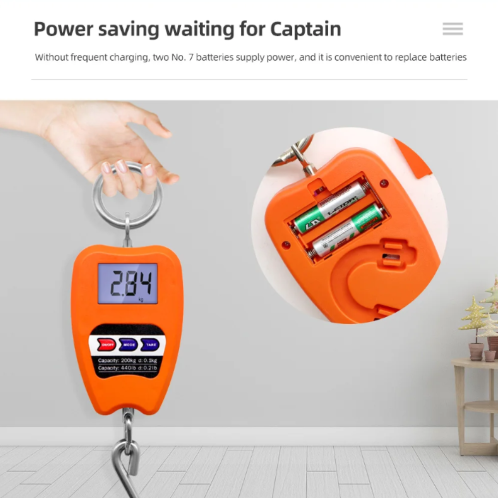 Willstar Timbangan Gantung Digital LCD Koper Tas Industri 200kg 0.05kg - WH-A20 Gambar produk Willstar Timbangan Gantung Digital LCD Koper Tas Industri 200kg 0.05kg - WH-A20 - 5