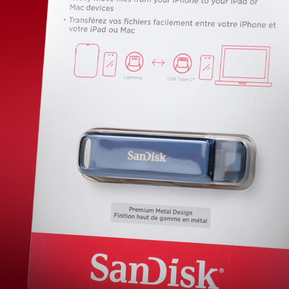 Gambar produk SanDisk Phone Drive USB Type-C Lightning 90MB/s 256GB - SDIXD0N - 1