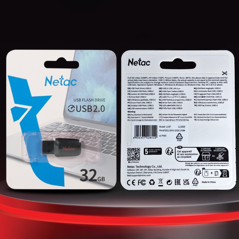 Netac Flashdisk USB 2.0 32GB Gambar produk Netac Flashdisk USB 2.0 32GB - 3