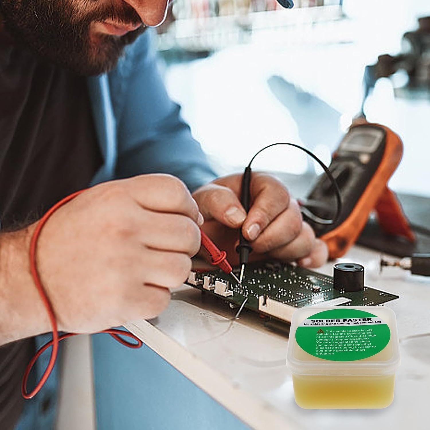 Wanbao Pasta Solder Paste Welding Rosin Lead Free Protection 100g - YF-HB-200 Gambar produk Wanbao Pasta Solder Paste Welding Rosin Lead Free Protection 100g - YF-HB-200 - Kemasan