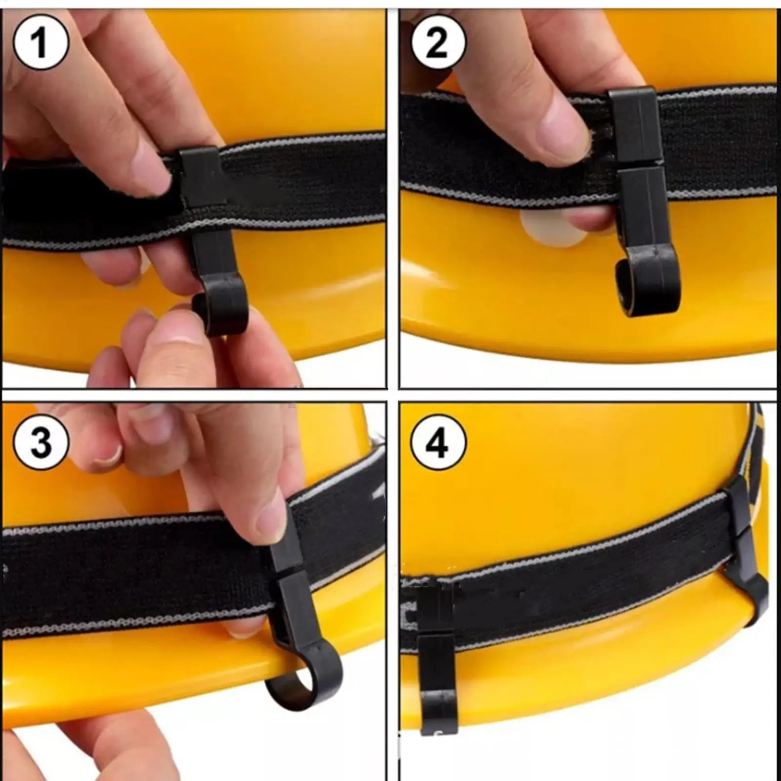 Prosafe Klip Lampu Helm Proyek Safety Helmet Headlamp Clip 100 PCS - KP-10 Gambar produk Prosafe Klip Lampu Helm Proyek Safety Helmet Headlamp Clip 100 PCS - KP-10 - 3