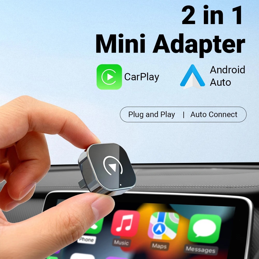 LEXXSON USB Dongle Wireless CarPlay Android Auto 2in1 Bluetooth WiFi - A50 Gambar produk LEXXSON USB Dongle Wireless CarPlay Android Auto 2in1 Bluetooth WiFi - A50 - Utama