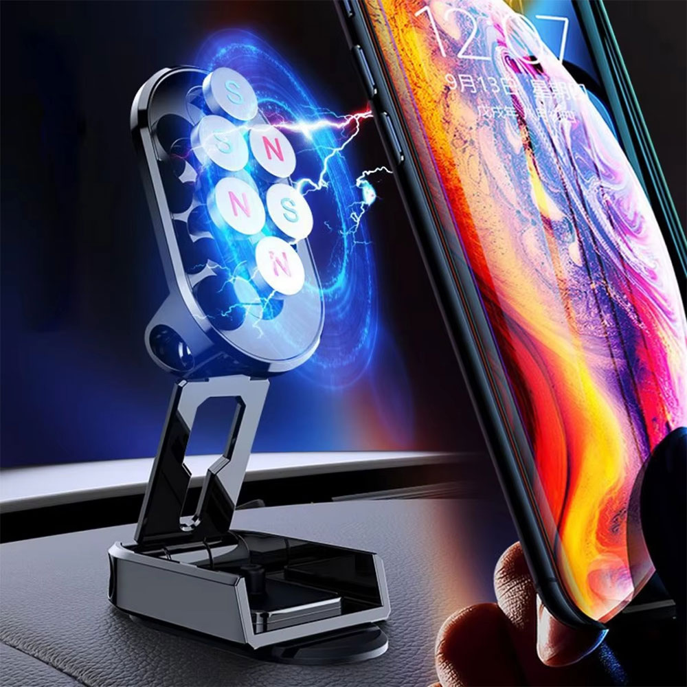 PEFT Holder HP Mobil Magnetic 360 Rotation Car Phone Holder - HM-20 Gambar produk PEFT Holder HP Mobil Magnetic 360 Rotation Car Phone Holder - HM-20 - 2