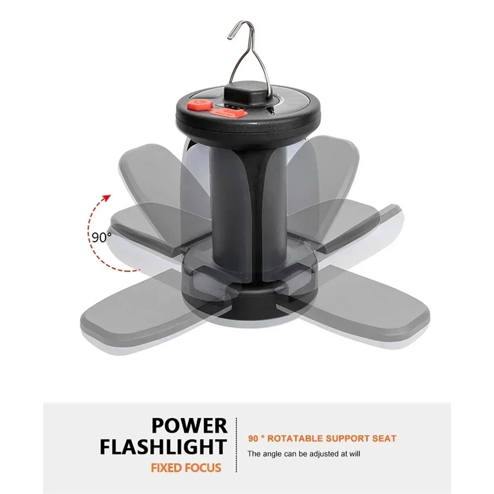 NEWB Lampu Emergency LED Camping Solar Foldable USB 5W 2400mAh - 2030 Gambar produk NEWB Lampu Emergency LED Camping Solar Foldable USB 5W 2400mAh - 2030 - 1