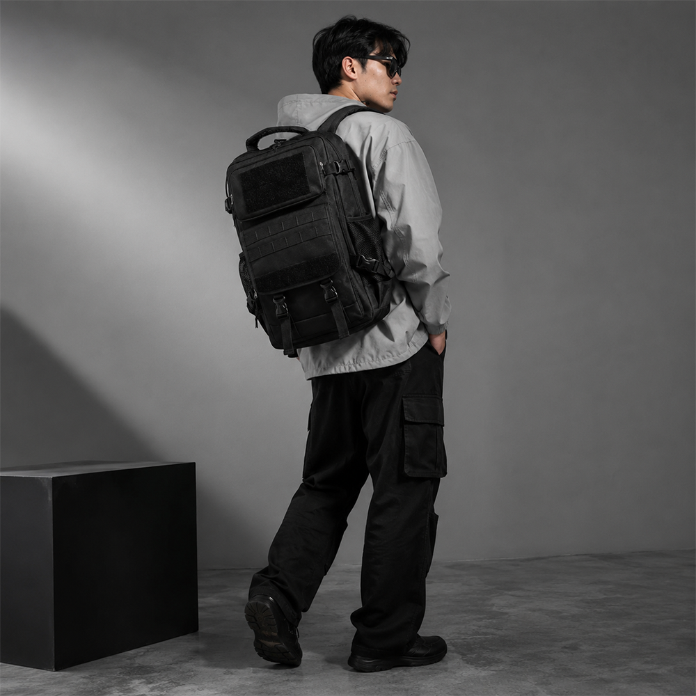 MOJOYCE Tas Ransel Kanvas Traveling Hiking Backpack Oxford Waterproof - MJ700 Gambar produk MOJOYCE Tas Ransel Kanvas Traveling Hiking Backpack Oxford Waterproof - MJ700 - 5