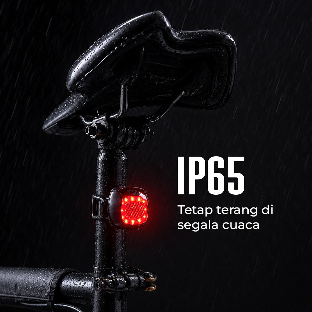 Deemount Lampu Belakang Sepeda LED Rechargeable Tail Light 20 Lumens - XH-213 Gambar produk Deemount Lampu Belakang Sepeda LED Rechargeable Tail Light 20 Lumens - XH-213 - 3