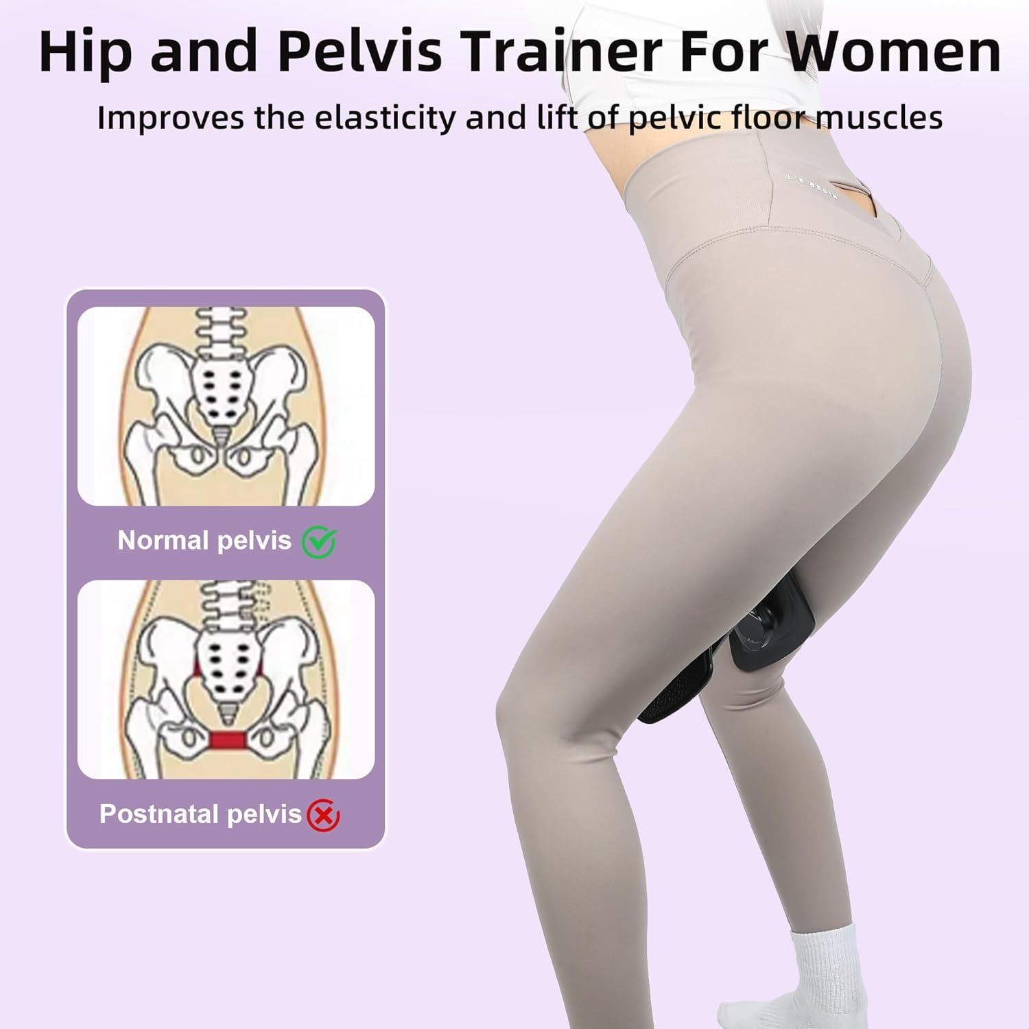 VEKSO Alat Latihan Otot Paha Pelvic Muscle Trainer Adjustable with LCD - V70 Gambar produk VEKSO Alat Latihan Otot Paha Pelvic Muscle Trainer Adjustable with LCD - V70 - 5