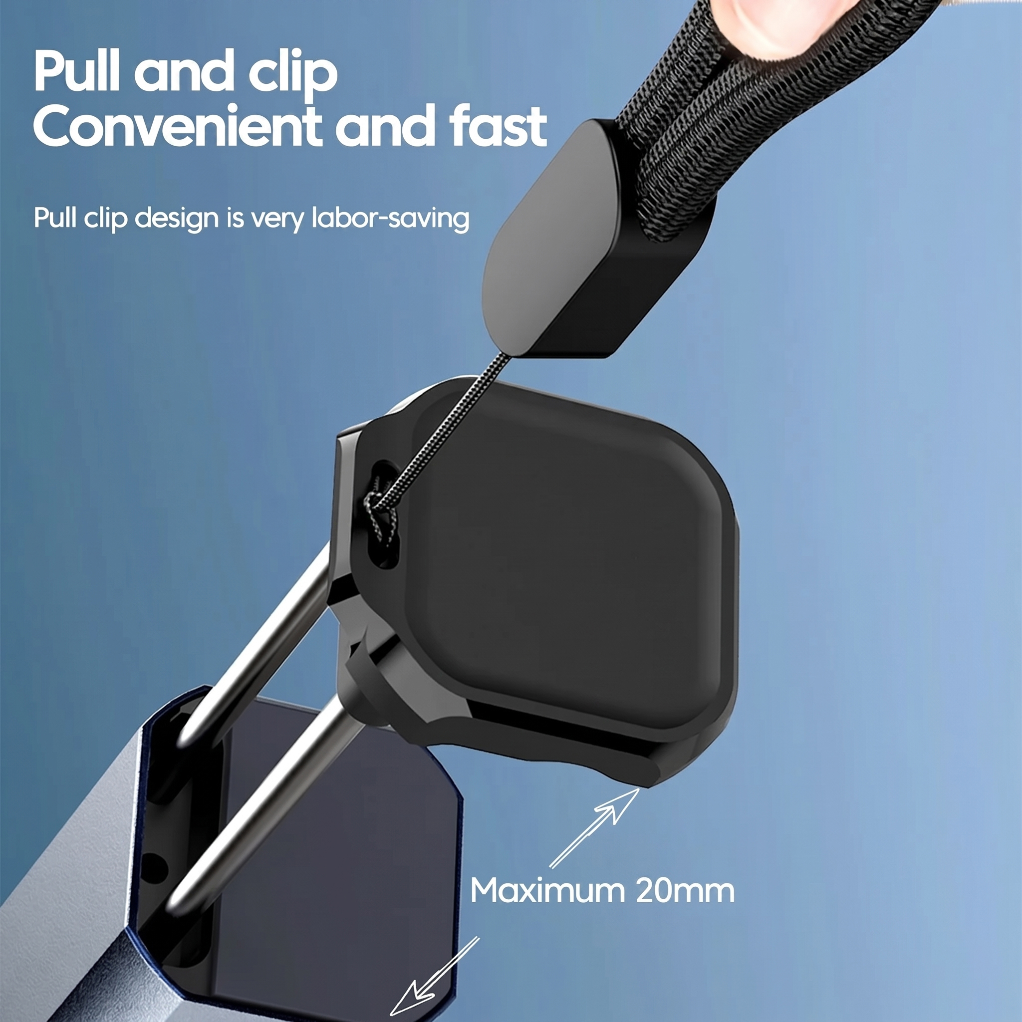 Elough Stand HP Foldable Adjustable Multi Rotation Clip Phone Holder Plastic - S621 Gambar produk Elough Stand HP Foldable Adjustable Multi Rotation Clip Phone Holder Plastic - S621 - 4