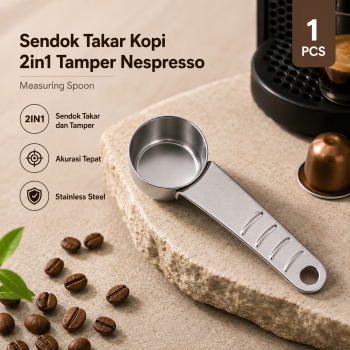 iCafilas Sendok Takar Kopi 2in1 Tamper Nespresso Measuring Spoon - ICF367