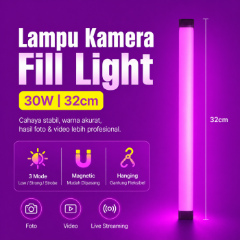 TaffLED Lampu Kamera Fotografi LED Video Fill Light 30W 32cm - T530