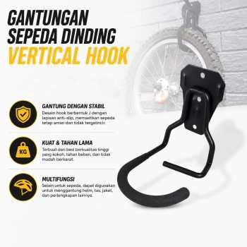 UNBND Gantungan Dinding Sepeda Vertical Hook Soft Foam Pads - BR150