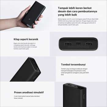 Gambar produk Xiaomi Power Bank 20000mAh Fast Charging Multi Port USB Type C 50W - PB2050SZM - 6
