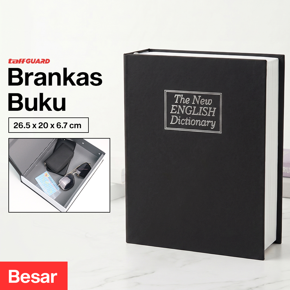 TaffGUARD Brankas Buku Kamus Kunci Manual Anti Maling Hidden Safe Box Besar - KB-10L Gambar produk TaffGUARD Brankas Buku Kamus Kunci Manual Anti Maling Hidden Safe Box Besar - KB-10L - Utama
