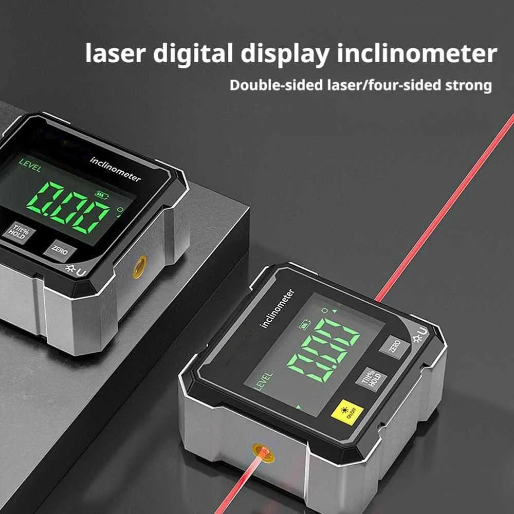 LTOOLS Inclinometer Laser Digital Ukur Kemiringan Magnetik Dipmeter - JC150 Gambar produk LTOOLS Inclinometer Laser Digital Ukur Kemiringan Magnetik Dipmeter - JC150 - Utama