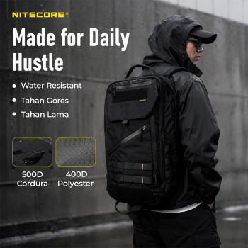 Gambar produk NITECORE Tas Ransel Laptop 15.6 Inch 500D Cordura MOLLE System 23L - BP23 PRO - 3