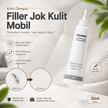 EELHOE Krim Dempul Filler Reparasi Jok Kulit Mobil Repair Liquid 20ml - G-919
