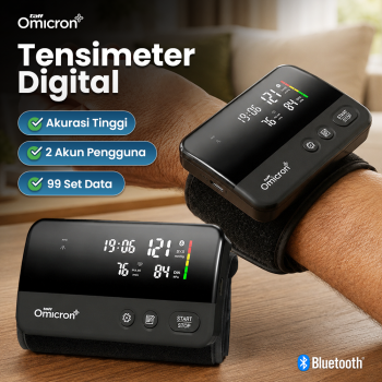 TaffOmicron Tensimeter Digital Pengukur Tekanan Darah Battery Power - YK-BPA1L