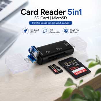 Elough Card Reader 5in1 Type C Micro USB 3.0 OTG SD MicroSD - EL-51