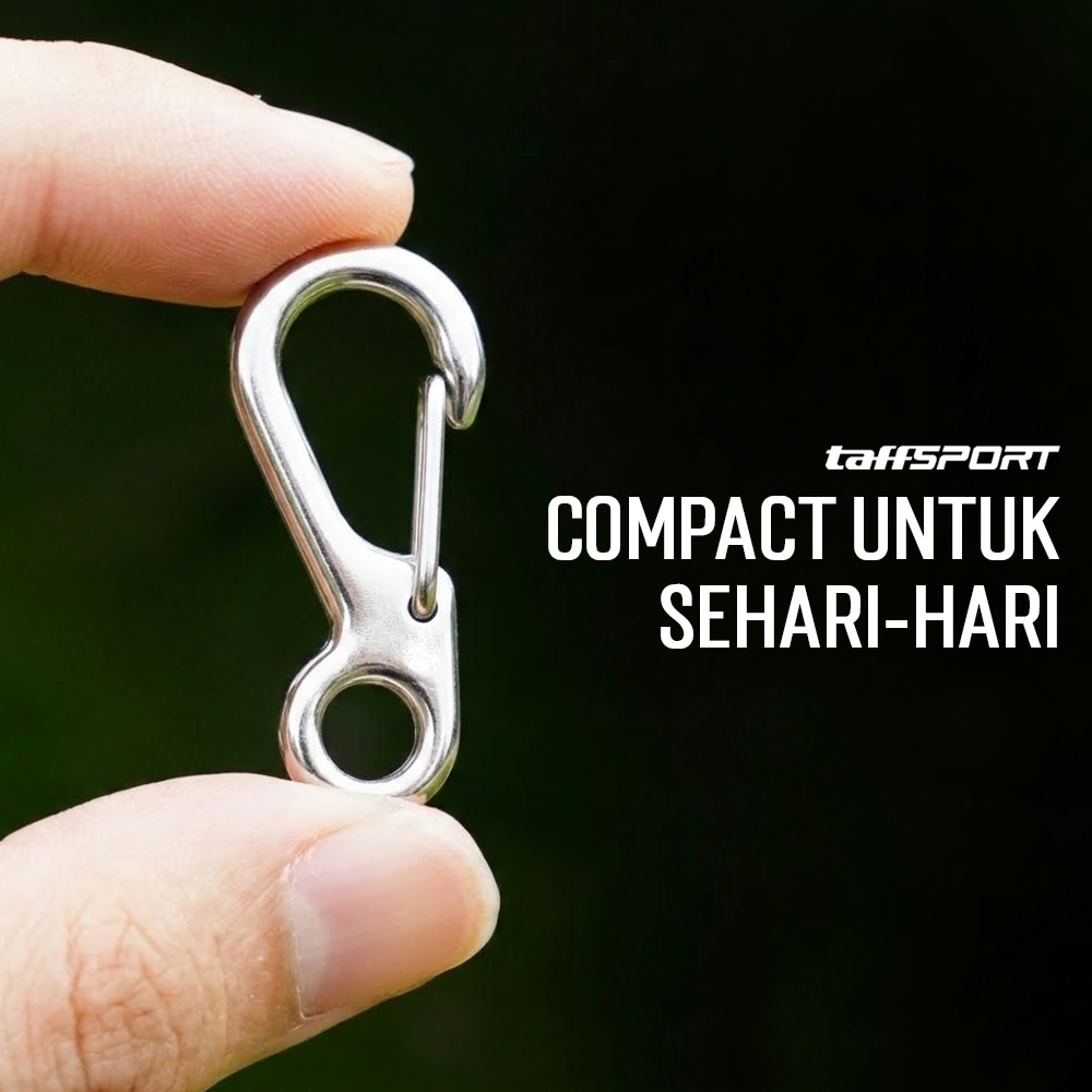 TaffSPORT Karabiner Mini Gantungan Kunci Keychain Hanging Buckle - AT10 Gambar produk TaffSPORT Karabiner Mini Gantungan Kunci Keychain Hanging Buckle - AT10 - 1