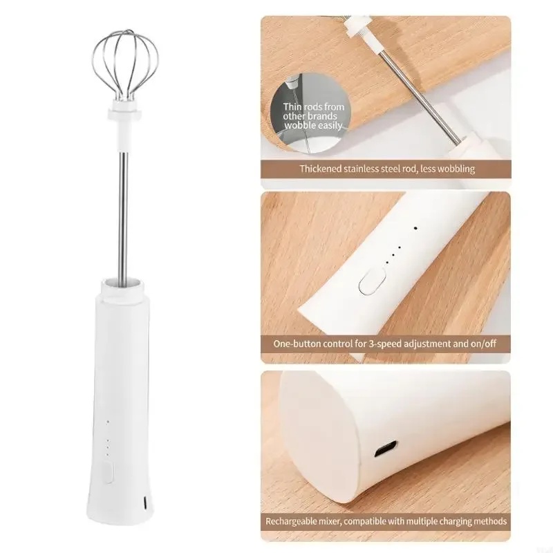 Wendict Hand Mixer Mini Pengocok Milk Frother USB Charge 800mAh - KC-20 Gambar produk Wendict Hand Mixer Mini Pengocok Milk Frother USB Charge 800mAh - KC-20 - 7