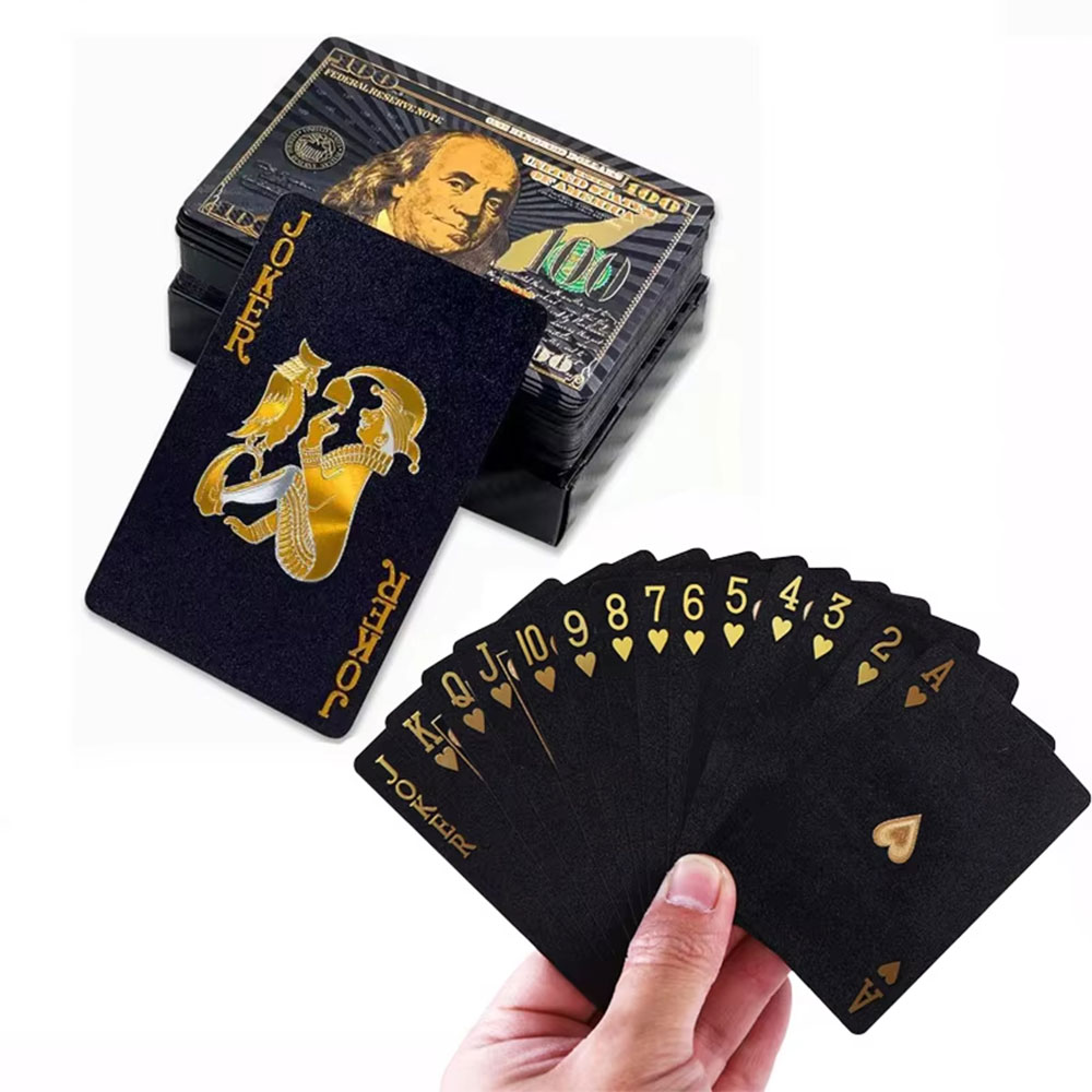MaseiKar Kartu Remi Poker PVC Anti Air Waterproof Gold Foil 24K - D935 Gambar produk MaseiKar Kartu Remi Poker PVC Anti Air Waterproof Gold Foil 24K - D935 - 5