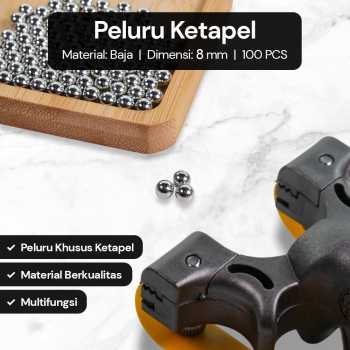 Yernea Peluru Ketapel As Tengah Sepeda Steel Balls 100 PCS - MBP5