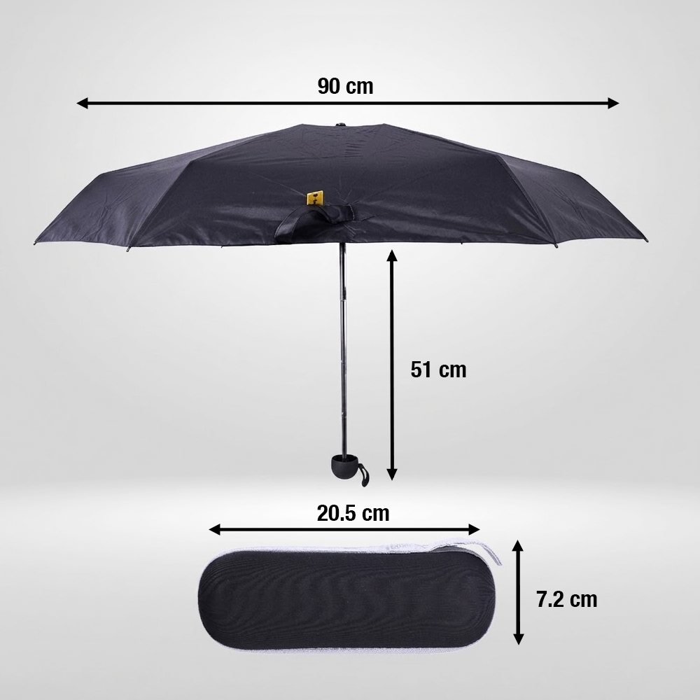 HUJI Payung Lipat Buka Tutup Manual Polos Anti UV Vinyl 6 Bone 90cm - HJ190 Gambar produk HUJI Payung Lipat Buka Tutup Manual Polos Anti UV Vinyl 6 Bone 90cm - HJ190 - 8
