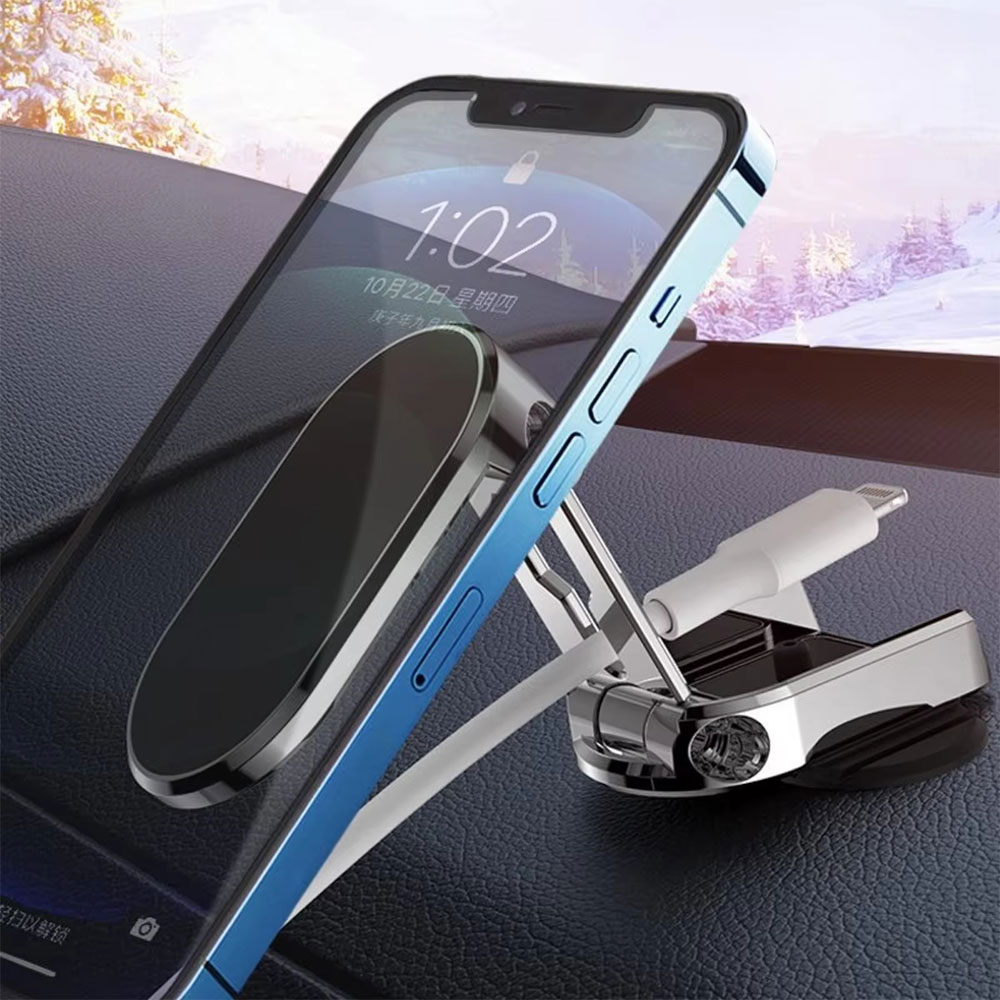 PEFT Holder HP Mobil Magnetic 360 Rotation Car Phone Holder - HM-20 Gambar produk PEFT Holder HP Mobil Magnetic 360 Rotation Car Phone Holder - HM-20 - 5