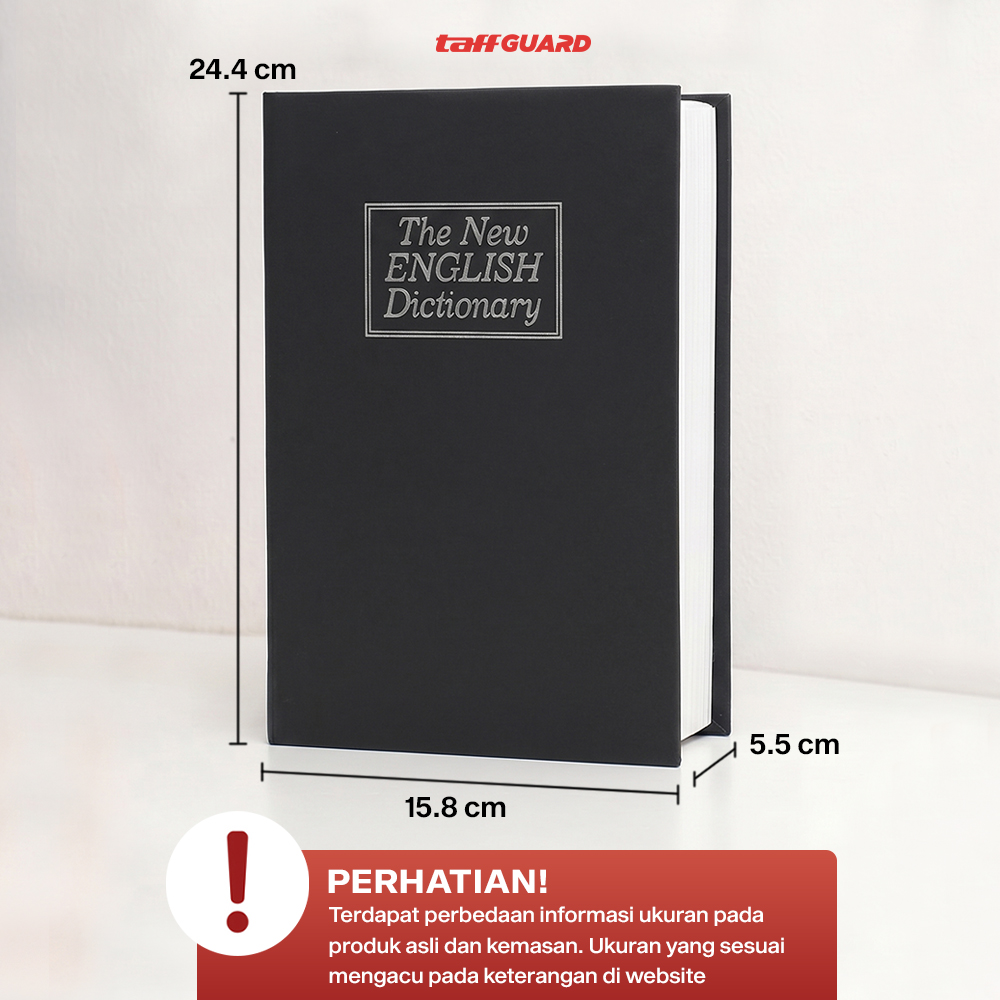 TaffGUARD Brankas Buku Kamus Kunci Manual Anti Maling Hidden Safe Box Sedang - KB-10L Gambar produk TaffGUARD Brankas Buku Kamus Kunci Manual Anti Maling Hidden Safe Box Sedang - KB-10L - 7
