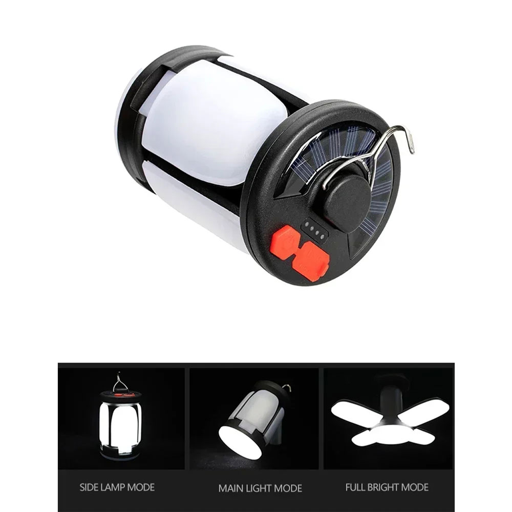 NEWB Lampu Emergency LED Camping Solar Foldable USB 5W 2400mAh - 2030 Gambar produk NEWB Lampu Emergency LED Camping Solar Foldable USB 5W 2400mAh - 2030 - 3