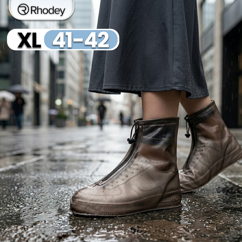 Rhodey Cover Pelindung Sepatu Anti Air Shoes Cover PVC with Zipper XL - F-203 Gambar produk Rhodey Cover Pelindung Sepatu Anti Air Shoes Cover PVC with Zipper XL - F-203 - Utama