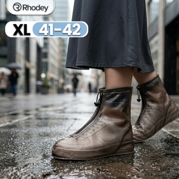 Rhodey Cover Pelindung Sepatu Anti Air Shoes Cover PVC with Zipper - F-203
