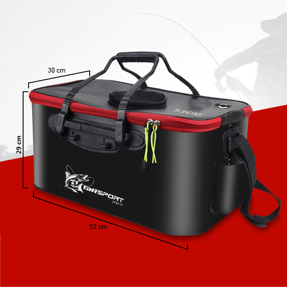 TaffSPORT Tas Pancing Ember Lipat Waterproof EVA Fishing Bucket 53cm - JY0210 Gambar produk TaffSPORT Tas Pancing Ember Lipat Waterproof EVA Fishing Bucket 53cm - JY0210 - 6