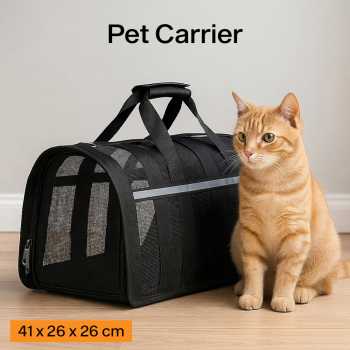 MEISU Tas Kandang Anjing Kucing Breathable Pet Carrier Bag 41x26x26cm - MS50